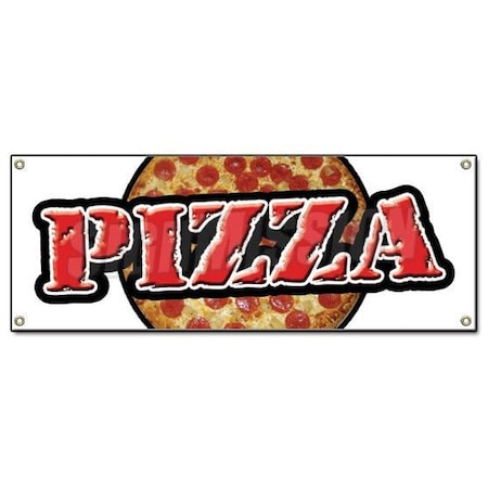 Signmission PIZZA BANNER SIGN shop place fresh pizzeria restaurant Italian food slice B-Pizza